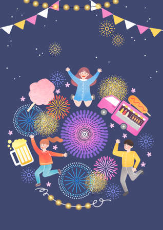 Spring event poster and banner templates design illustrationの写真素材