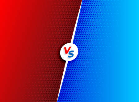 VS versus symbol for confrontation or opposition design concept illustrationのイラスト素材