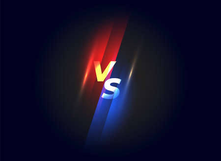 VS versus symbol for confrontation or opposition design concept illustrationのイラスト素材