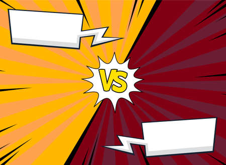 VS versus symbol for confrontation or opposition design concept illustrationのイラスト素材