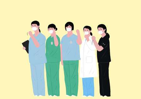 Victory over the virus. Stopping an epidemic infection illustration 010