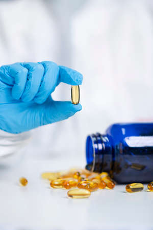 Science, chemistry, biology, and medicine concept, scientist with equipment and science experiments 059の写真素材