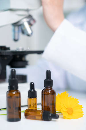 Science, chemistry, biology, and medicine concept, scientist with equipment and science experiments 231の写真素材