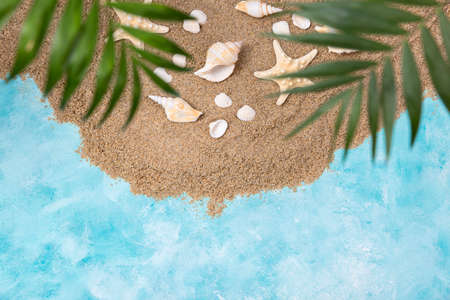 Summer holiday concept, Summer beach accessories 060の写真素材