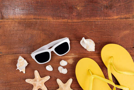 Summer holiday concept, Summer beach accessories 178の写真素材