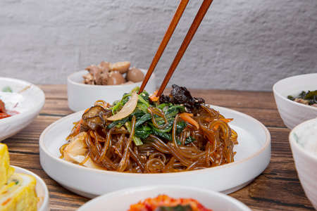 Delicious Korean food, a collection of various Korean dishes 300の写真素材