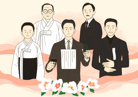 Concept of S. Korean independence, movement, memorial, liberation illustration 005