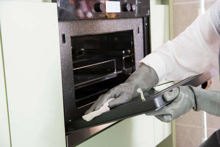 hygiene and cleanliness concept. cleaning home and various cleaning products 047