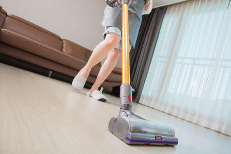 hygiene and cleanliness concept. cleaning home and various cleaning products 070の写真素材