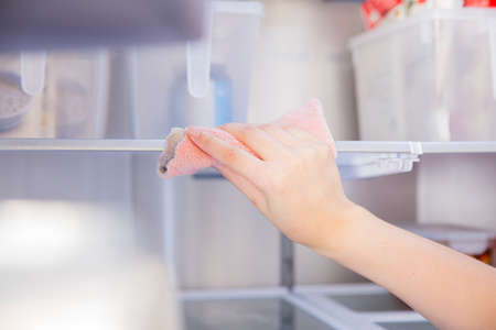 hygiene and cleanliness concept. cleaning home and various cleaning products 037の写真素材