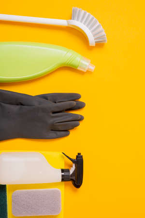 hygiene and cleanliness concept. cleaning home and various cleaning products 141の写真素材
