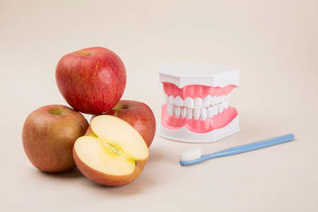 Balanced diet nutrition, healthy eating concept. apple, carrot, red beet, prune 010