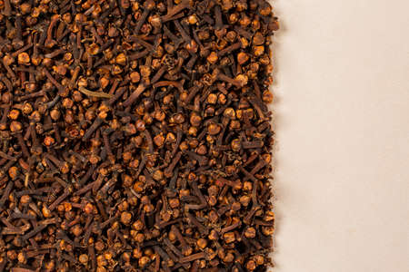 Various aromatic herbs and spices top view 023