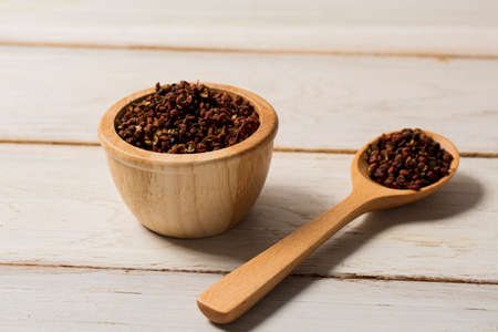 Various aromatic herbs and spices top view 056