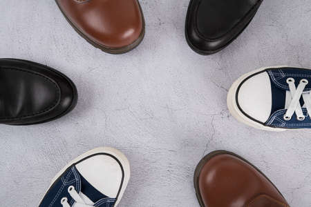 Shaving razors, brush and foam object 093の写真素材