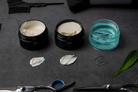 Shaving razors, brush and foam object 123