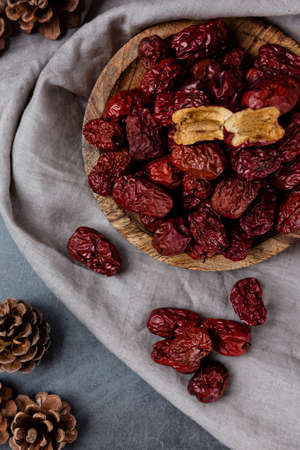 Different foods ingredients of Korean Thanksgiving dayの写真素材