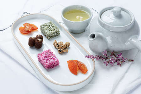 Different foods ingredients of Korean Thanksgiving day 106の写真素材