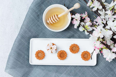 Different foods ingredients of Korean Thanksgiving day 104の写真素材