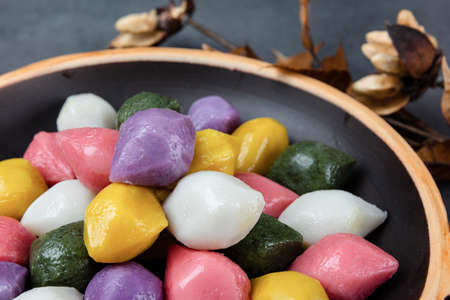 Different foods ingredients of Korean Thanksgiving day 130の写真素材