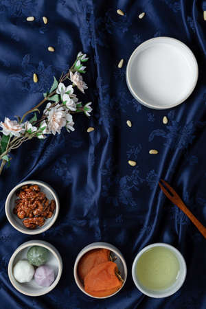 Different foods ingredients of Korean Thanksgiving day 162