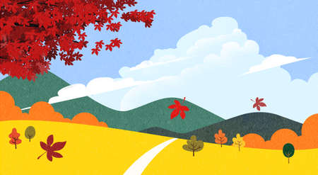 Beautiful autumn landscape 002の写真素材