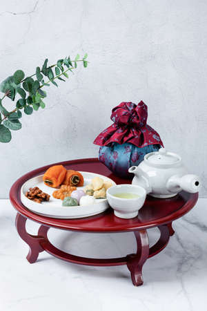 Different foods ingredients of Korean Thanksgiving day 168の写真素材