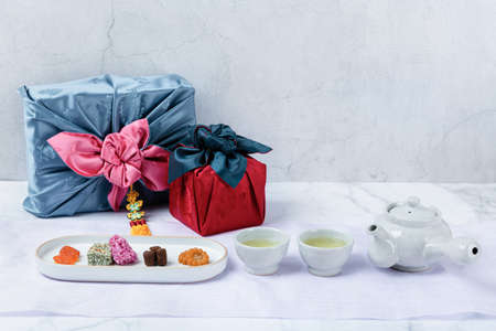 Different foods ingredients of Korean Thanksgiving day 172の写真素材