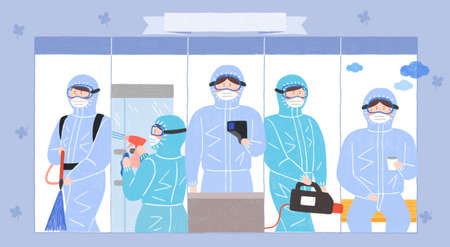 Daily routine or activities cartoon illustration 010