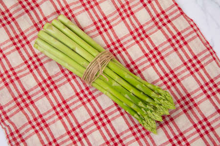 Close up of fresh green asparagus 134の写真素材