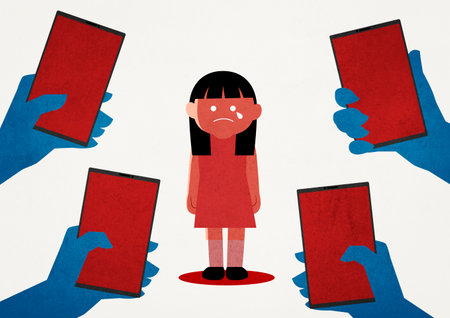 Online predator concept, cyber criminals illustration 008の写真素材