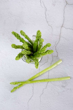 Close up of fresh green asparagus 198