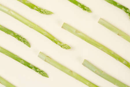 Close up of fresh green asparagus 025の写真素材