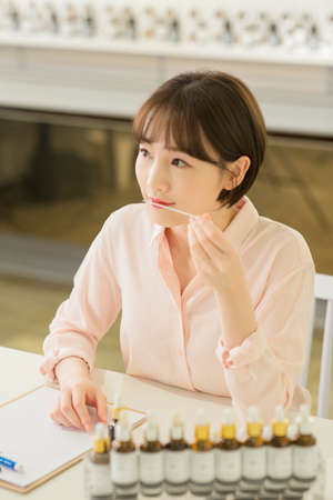 Making perfumes class, DIY concept 054の写真素材