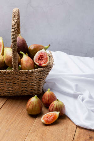 Fresh sweet fig fruits, Healthy Organic fruit 017の写真素材