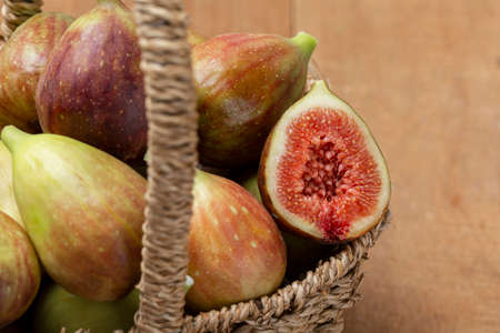 Fresh sweet fig fruits, Healthy Organic fruit 020の写真素材