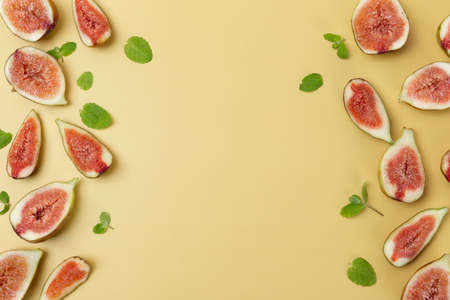 Fresh sweet fig fruits, Healthy Organic fruit 090の写真素材