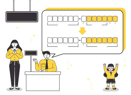 Welfare and Social Security Benefits system illustration 007のイラスト素材