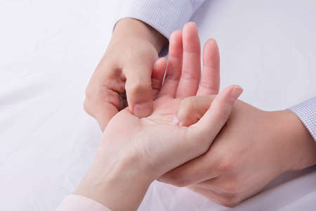 Concept of hands life, hand showing various gestures 106の写真素材