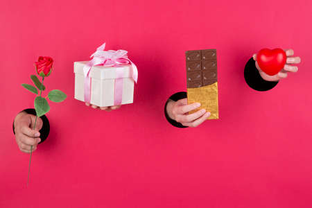 Concept of hands life, hand showing various gestures 204の写真素材