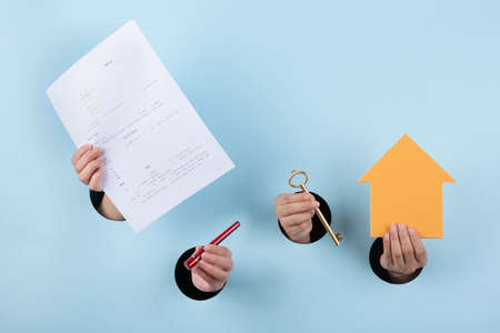 Concept of hands life, hand showing various gestures 155の写真素材