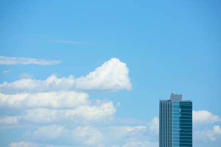 Beautiful blue sky with clouds 030の写真素材