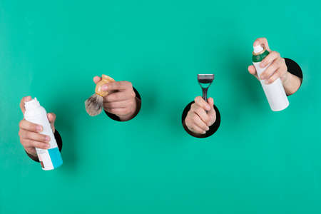 Concept of hands life, hand showing various gestures 197の写真素材