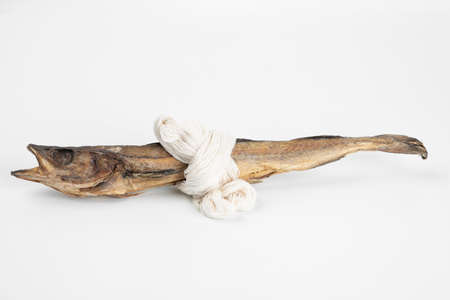 Korean dried fish pollack, Hwangtaeの写真素材