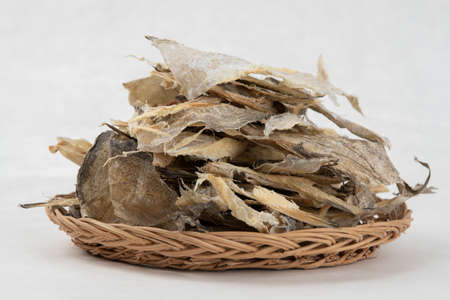 Korean dried fish pollack, Hwangtaeの写真素材