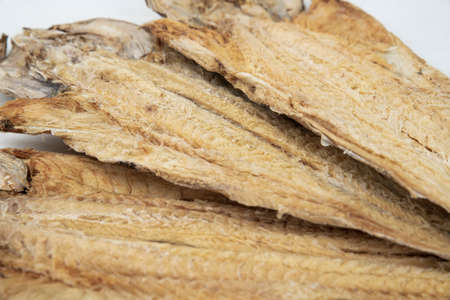 Korean dried fish pollack, Hwangtaeの写真素材