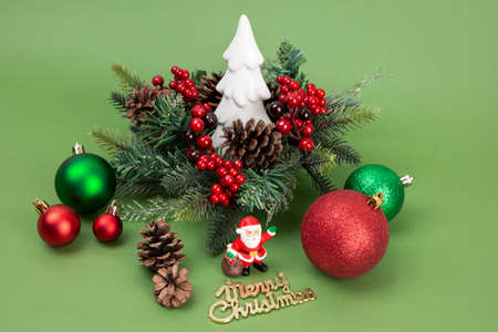 Christmas objects for winter season promotionの写真素材
