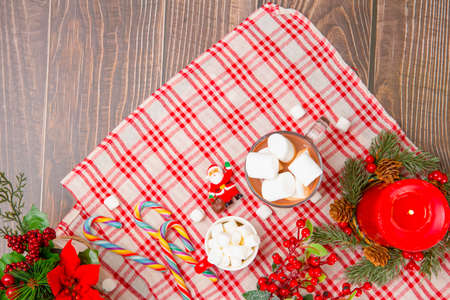 Christmas objects for winter season promotionの写真素材