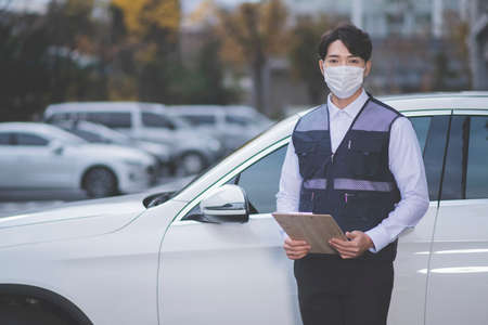 auto vehicle car insurance agent, car reseller concept