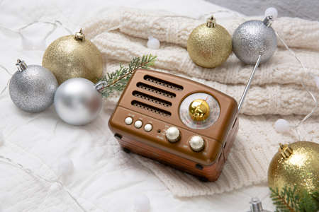 warm winter and Chritmas themed objectsの写真素材